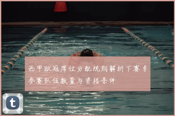 西甲欧冠席位分配规则解析下赛季参赛队伍数量与资格条件